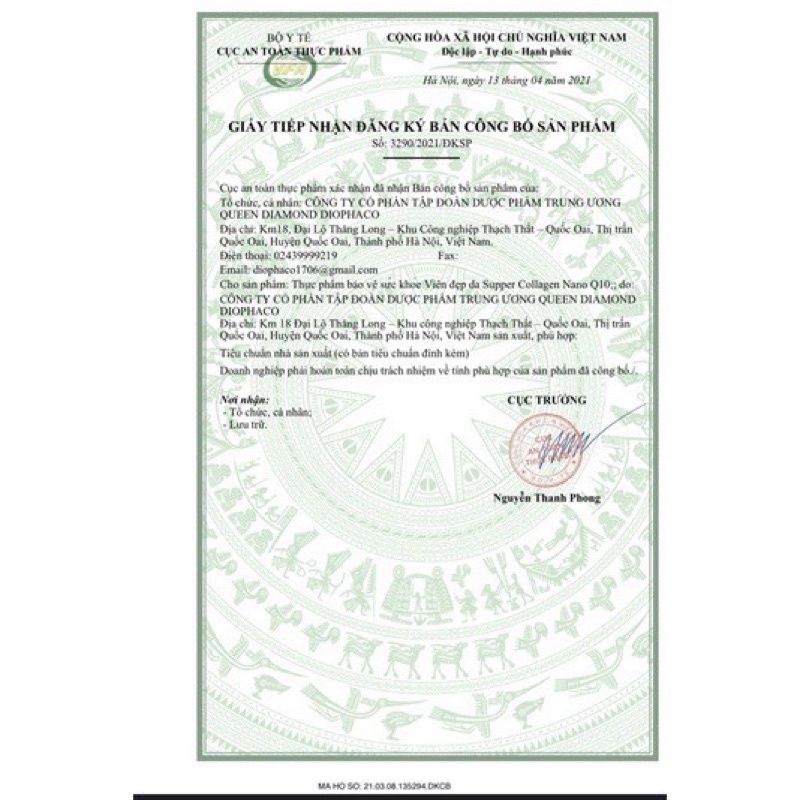 Viên uống trắng da mờ nám COLLAGEN NANO Q10 - COLLAGEN 500mg hỗ trợ làm đẹp da, tăng cường nội tiết tố nữ_Hộp 60 viên