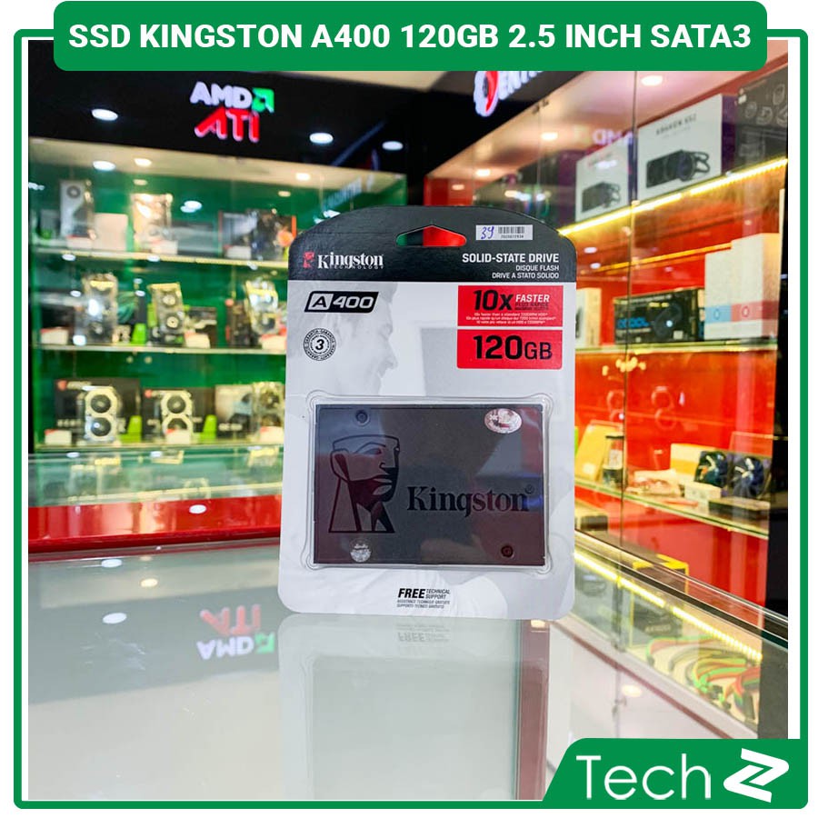 Ổ cứng SSD Kingston A400 120GB 2.5 inch SATA3 (Đọc 500MB/s - Ghi 320MB/s) - (SA400S37/120G)