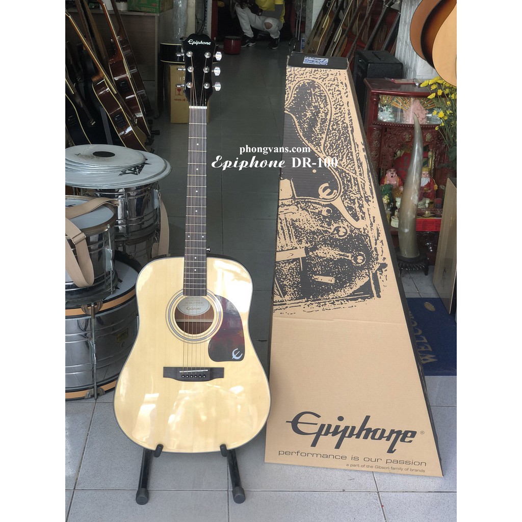 [Tặng full phụ kiện] Đàn guitar acoustic Epiphone DR-100 có ty giá rẻ