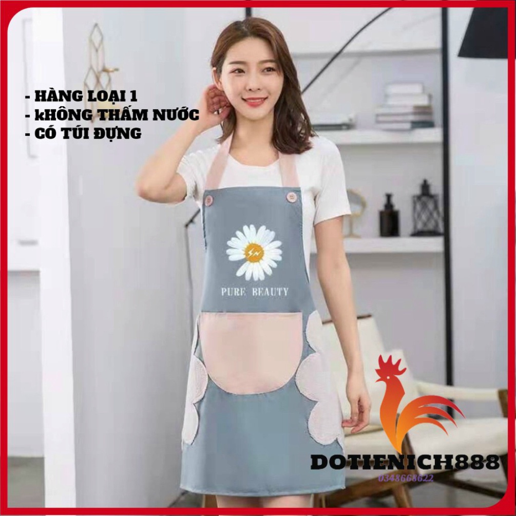 Tạp Dề Nấu ăn Hoạ Tiết Hoa Xinh Xắn HOT 2022
