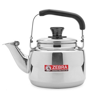Ấm đun nước inox 304 Zebra Thái Lan 4.5l-113522. Dòng cao cấp, có còi reo, dùng được bếp từ
