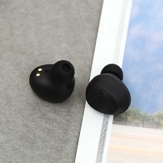 Tai nghe Bluetooth TWS Nhét tai JBL LIVEPROPTWSBLK Đen-Imei - Chính hãng BH 12 tháng - Pin 21 giờ có hộp sạc