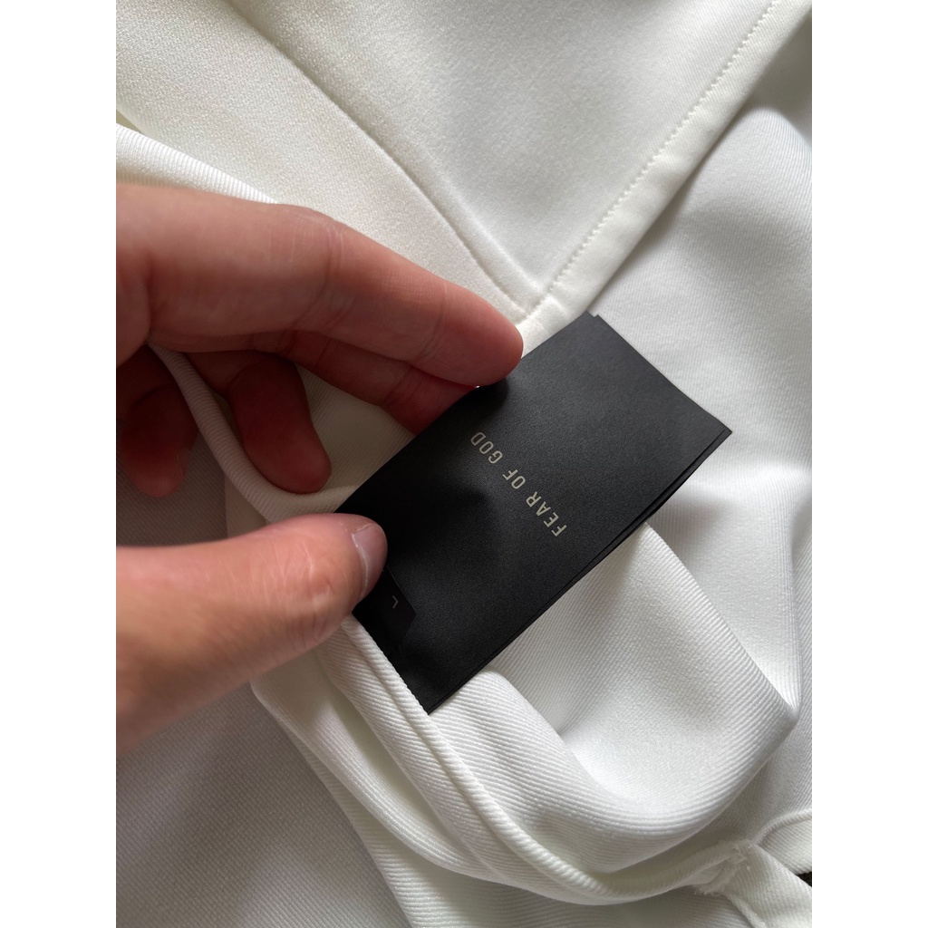⚡️ - Áo Sơ Mi FOG Fear Of God Seventh Collection Easy Collared Shirt White, Áo sơ mi trắng oversize FOG