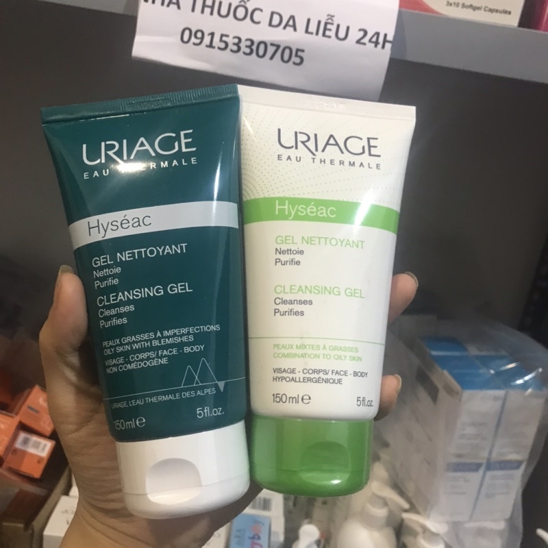 Mẫu mơi URIAGE Hyseac Cleansing Gel Gel Rửa Mặt Cho Da Dầu