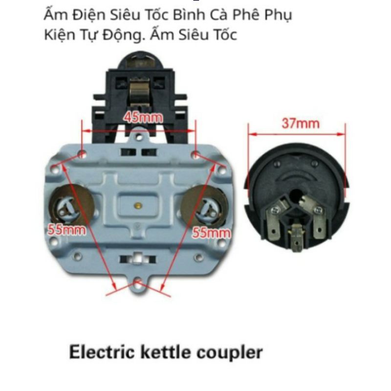 Công tắc+Chân+ đế Bình đun nước siêu tốc loại tốt ( giá 1 Bộ)