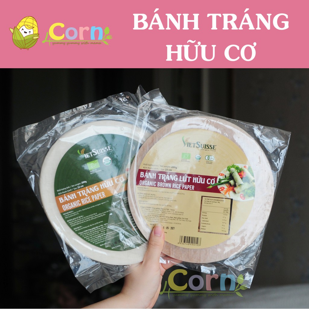 Bánh tráng hữu cơ Vietsuisse - cho bé 7m+