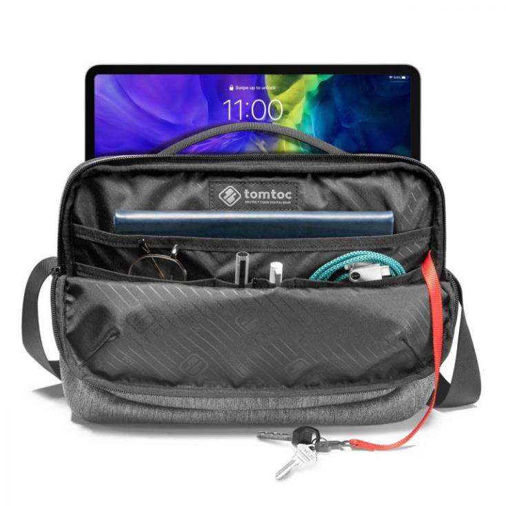 Túi đeo đa năng TOMTOC CrossBody For Ipad 10.5"/Pro 11"/Tablet/Notebook 11inch H02-A01G [Freeship 10k]