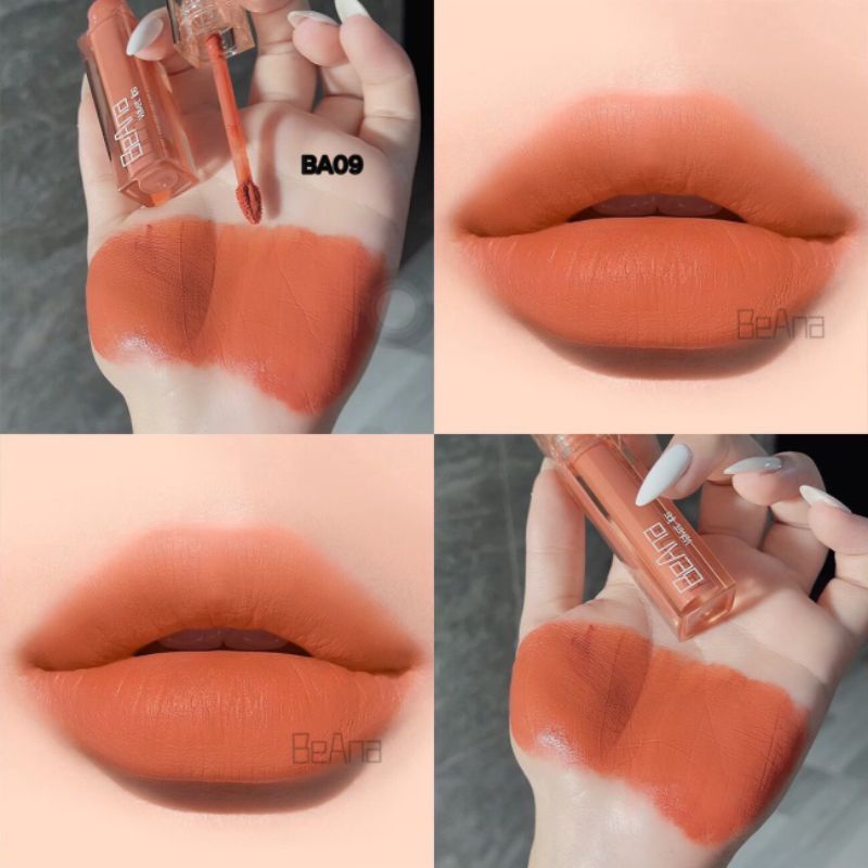 Son kem lì mềm mịn lâu trôi Beana cao cấp màu Cam sữa BA09 cực xinh