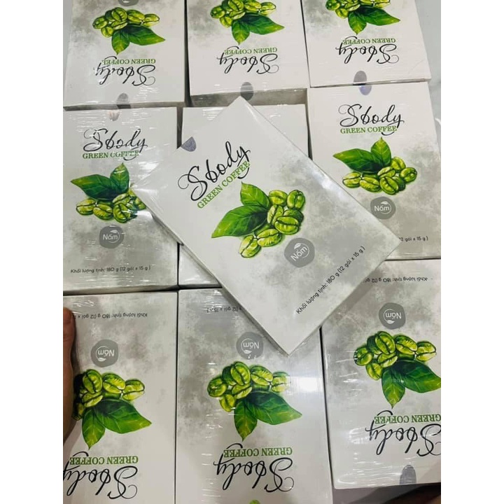 Nấm giảm cân SBody Green Coffee HỘP 12 GÓI CHÍNH HÃNG