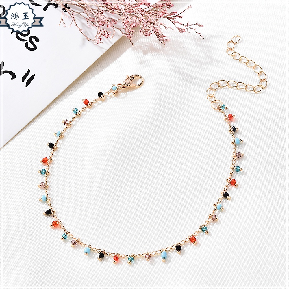 Lắc chân bằng thép không gỉ thời trang đi biển cho nữ
