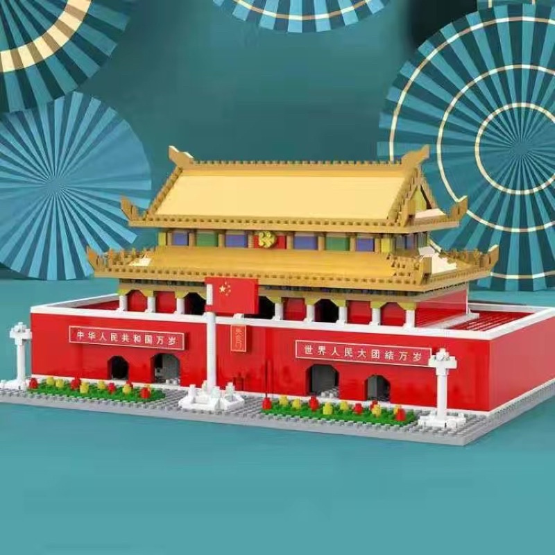 Bộ đồ chơi xếp hình lắp ráp kiến trúc city building Quảng Trường Thiên An Môn cung điện lâu đài dạng nanoblock giá rẻ