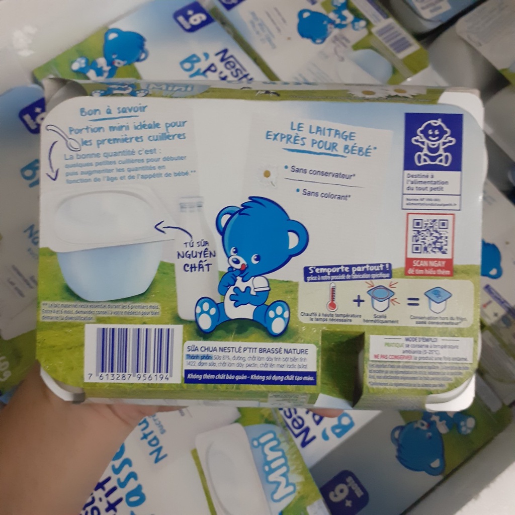 Sữa chua Nestle cho bé từ 6th (lốc 6x60g)