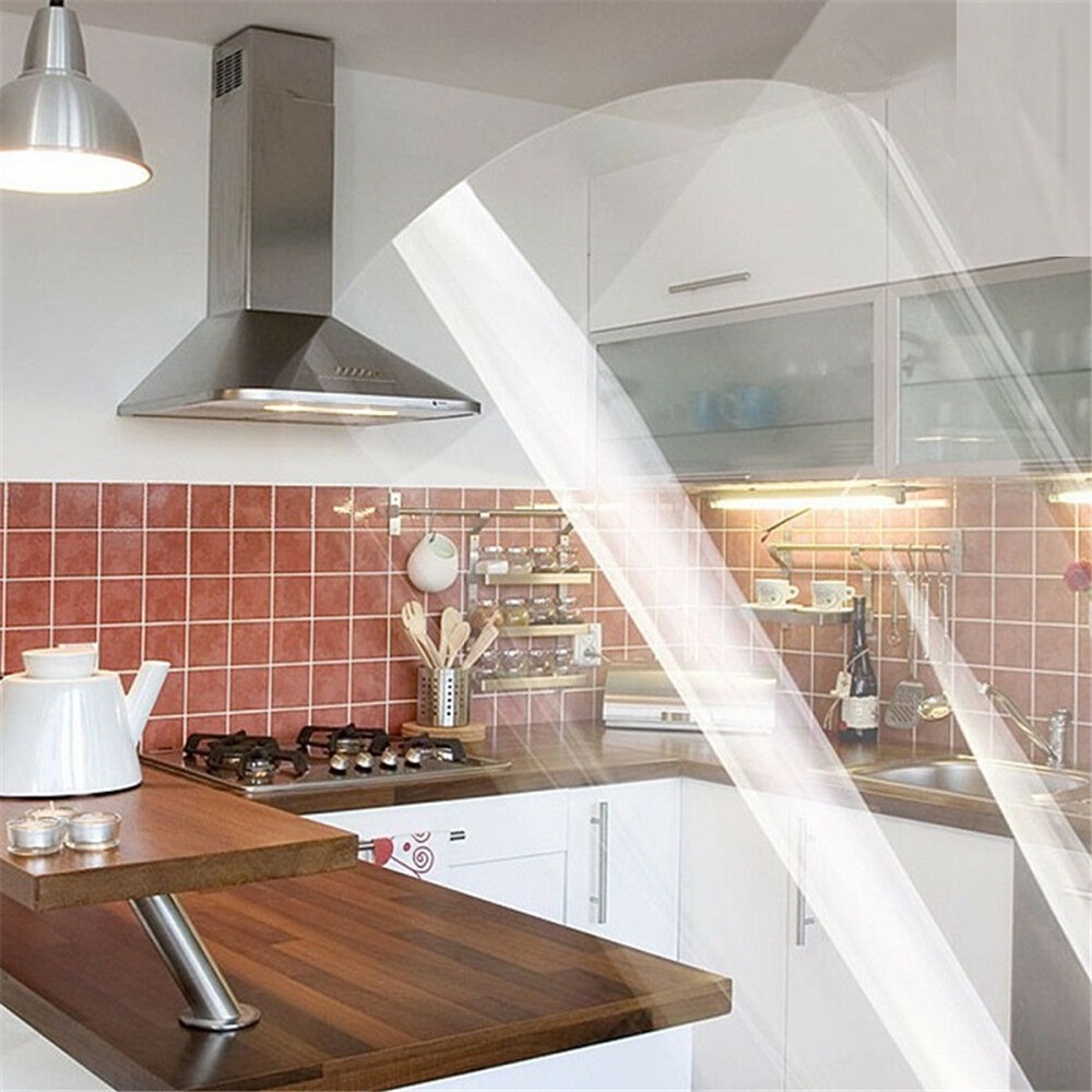 Miếng dán tường bằng PET trong suốt chống nước/ chống dầu cho nhà bếp