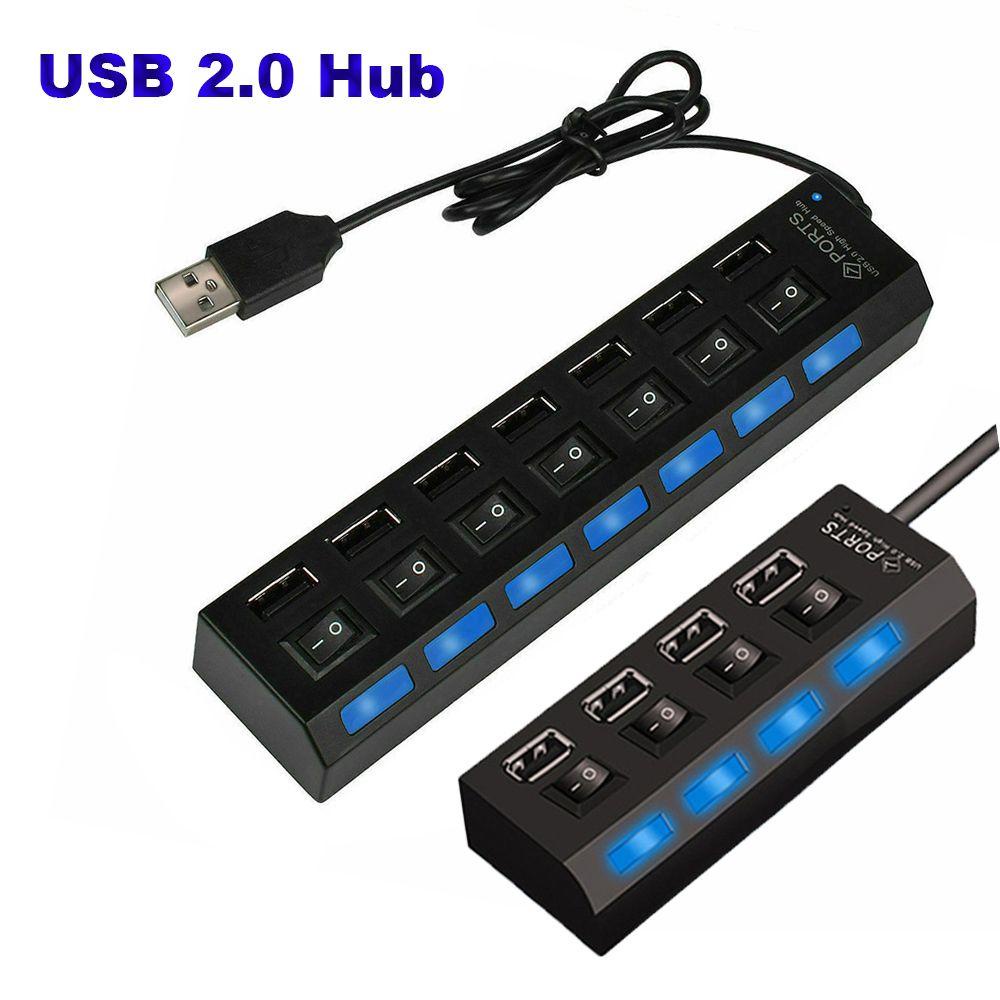 Ổ Cắm USB 2.0 4 Cổng Tốc Độ Cao Có Công Tắc ON / OFF