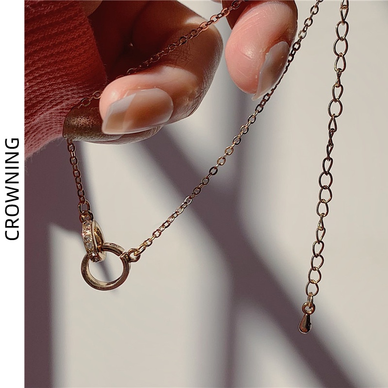 Hàng Mới Về Vòng Tay Đính Đá Kim Cương Tròn Phong Cách Hàn Quốc Độc Đáo F883