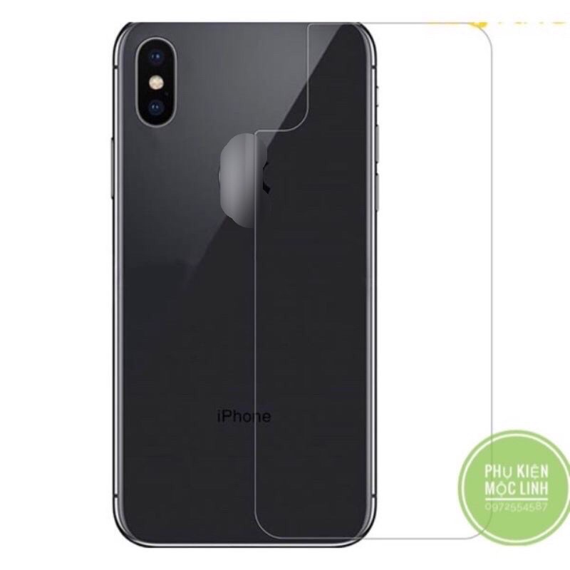 Nilong HD IPHONE 12 PRO MAX 12 MINI 11 PRO MAX XS MAX 6.5 INCH XR XS X DÁN MẶT SAU LƯNG TRONG SUỐT