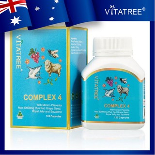 Viên uống chống oxy hóa, hỗ trợ làm đẹp da Vitatree Complex 4 - Hộp 120 viên
