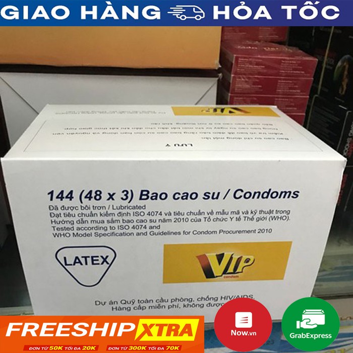 Bao bao su VIP-LUS (144 Chiếc) siêu tiết kiệm tiện lợi