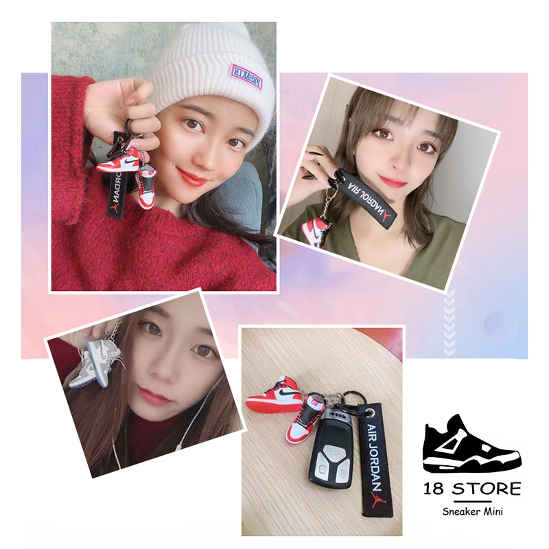 Móc Khóa Giày Mini Sneaker - Jordan 1 - Mô Hình Giày tỷ lệ 1:6