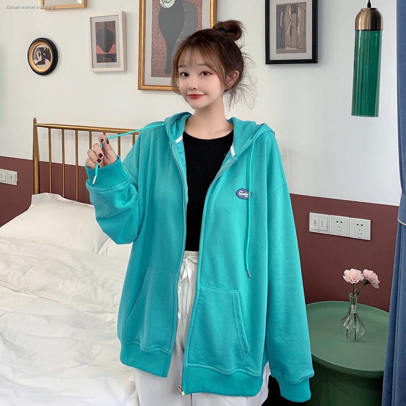 Áo Hoodie Dài Tay Thêu Họa Tiết Xinh Xắn Dành Cho Nữ