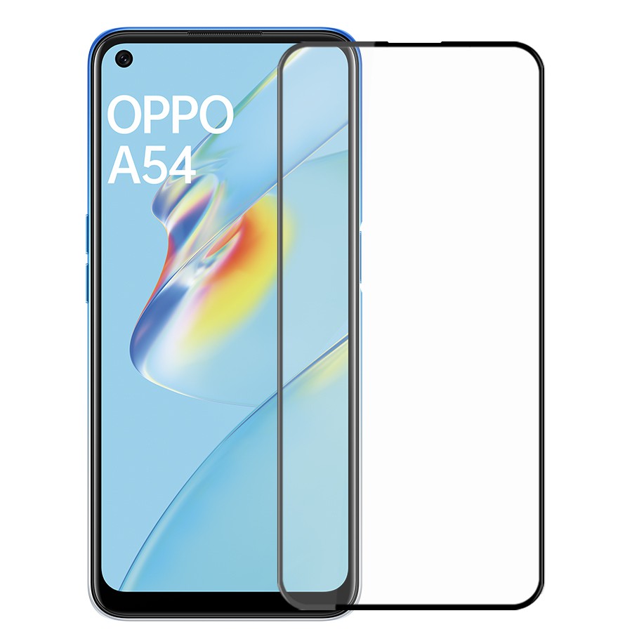 Cường Lực Oppo A53s A54 A74 A94 A95 F19 Pro Reno5 K Reno 5 Z Reno5 Lite Reno5 F 4G 5G Full Màn Đen Full Keo Chống Va Đập