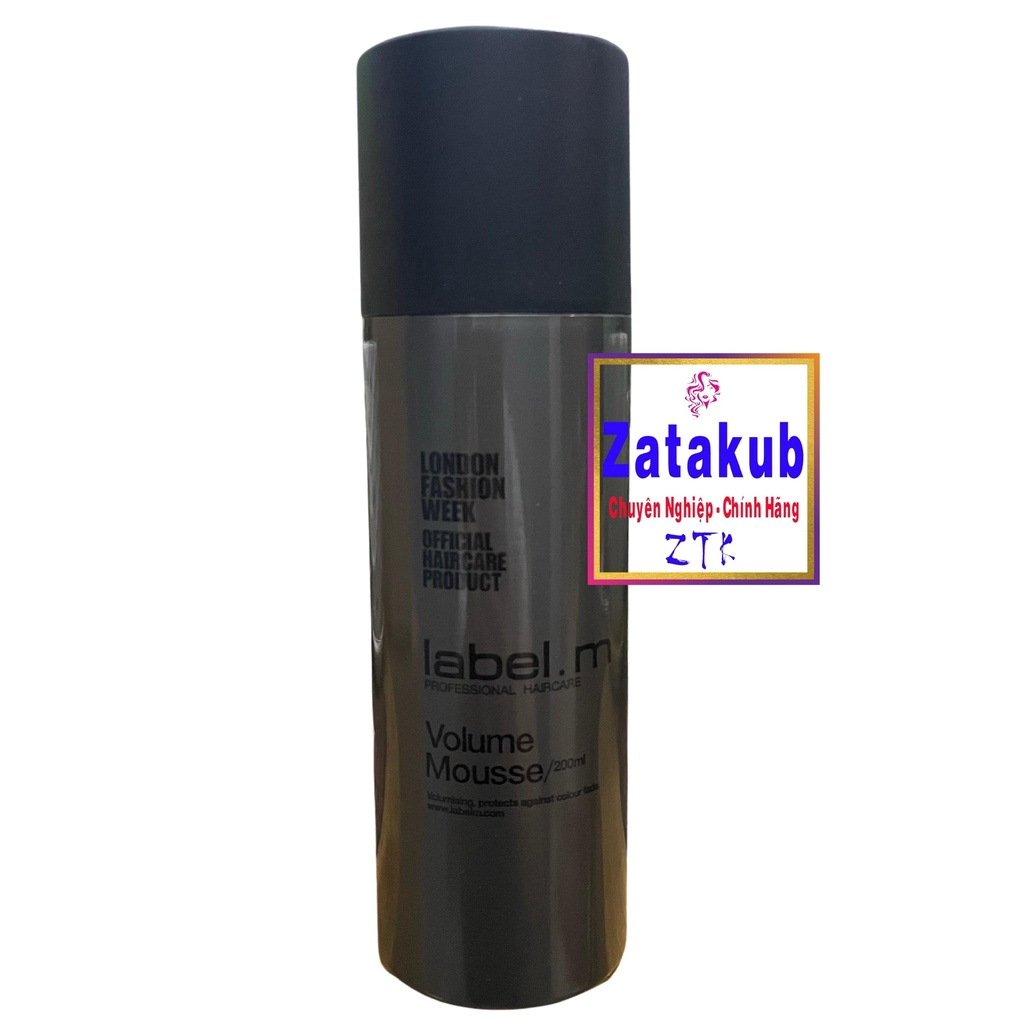 LABEL.M Keo bọt tạo kiểu giữ nếp tóc và tạo độ phồng Label.m Volume Mousse 200ml