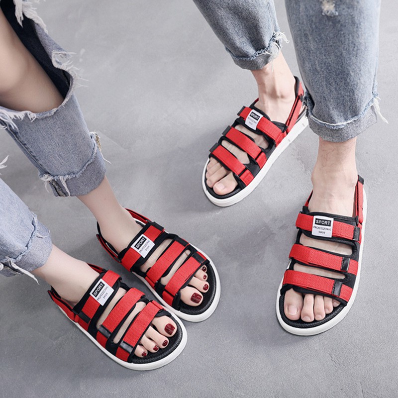 giày sandal ❤️FREESHIP❤️ Dép sandal 3 Quai Ngang kiểu dáng thể thao Hàn Quốc dành cho cặp đôi nam nữ mới