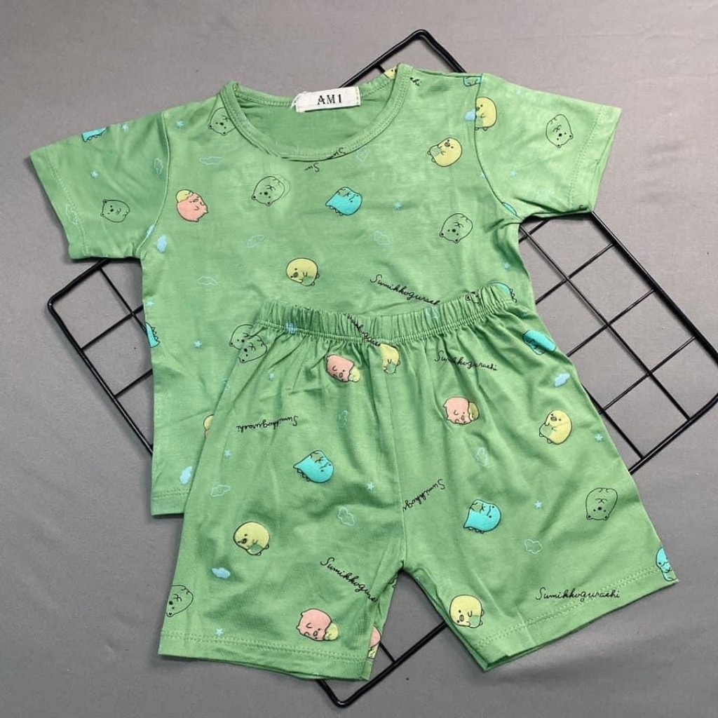 Bộ quần áo trẻ em thun lạnh mát mịn loại 1 cho bé trai và bé gái (HN 655)