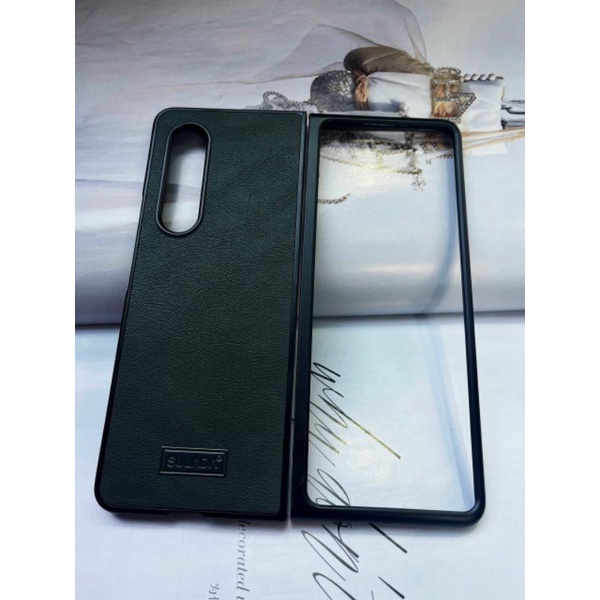 Ốp lưng da sulada samsung z fold 2/z fold 3/Z fold 4 /Z Fold 5 lưng da viền dẻo siêu đẹp.