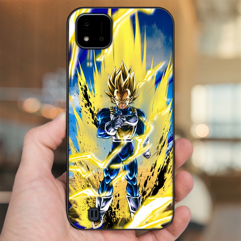 Ốp lưng Realme C11 2021, C20 viền đen in hình Vegeta Dragon Ball