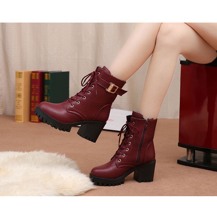 Giày Ống Cao Gót Nữ Bốt Boots 8222330