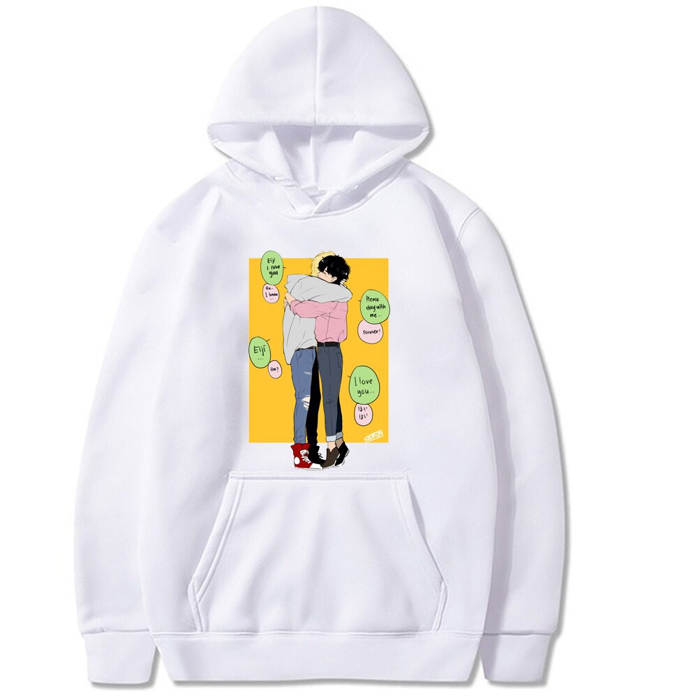 Áo Hoodies Có Nón Dài Tay Thời Trang Nam In Hình 2d Banana Fish