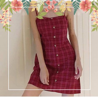 ( VTN ) Túi đựng Váy 2 dây kẻ đỏ
