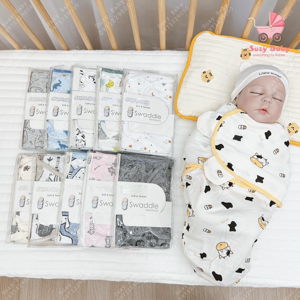 Ủ kén sunnozy cotton cho bé, Suzy baby