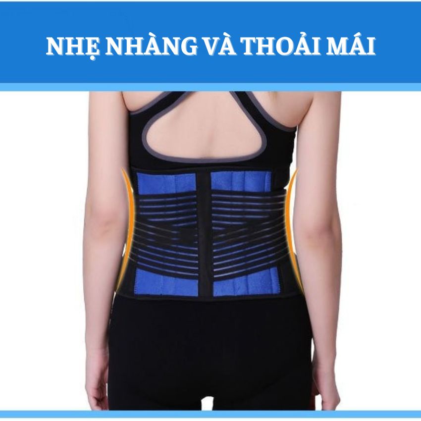 Đai lưng hỗ trợ cột sống, giảm đau lưng và thoái hóa, thích hợp cho tập gym và chơi thể thao