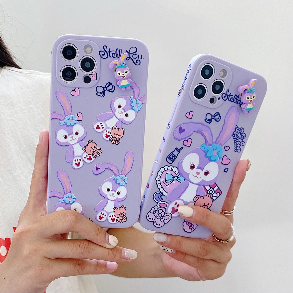 Ốp Lưng Hình Con Thỏ Cho IPhone 13 Mini 12 11 Pro MAX 8 7 6 6s Plus X XS MAX