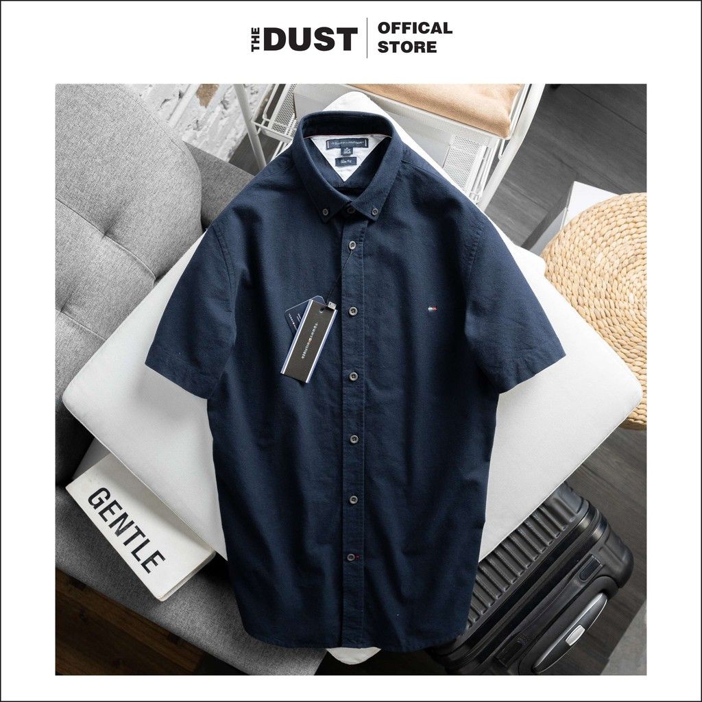 Áo sơ mi nam ngắn tay basic TMY, Áo sơ mi nam công sở - form Slimfit, vải oxford cao cấp