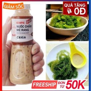 Chai sốt mè rang kewpie, chai sốt mè rang 180ml ăn kèm rong nho