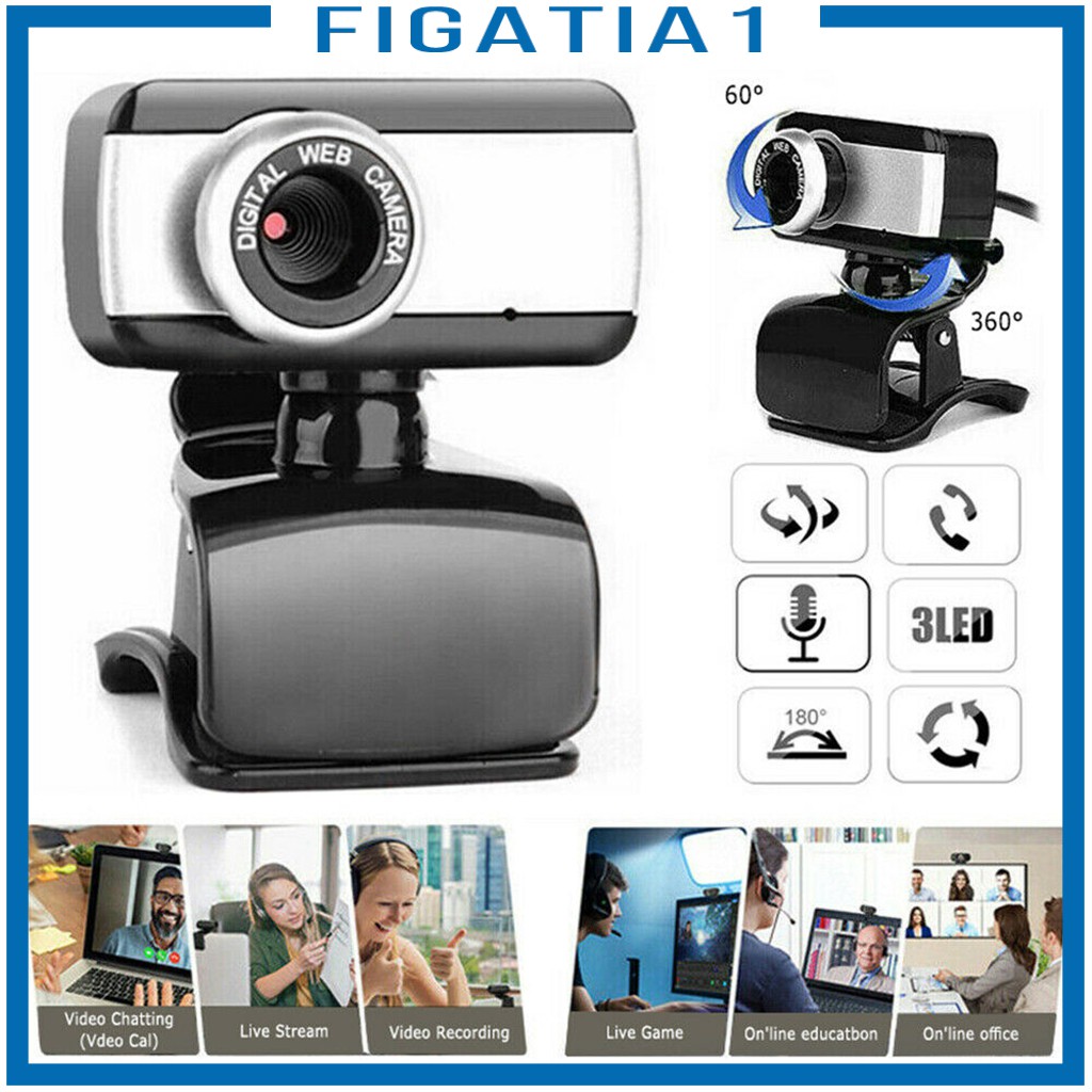 Webcam Usb 2.0 Cmos Xoay 360 Độ Figatia1 | BigBuy360 - bigbuy360.vn