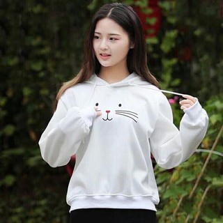 Áo hoodie in hình thỏ siêu cute