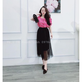 Chân váy ren hai lớp xòe công chúa xinh xắn