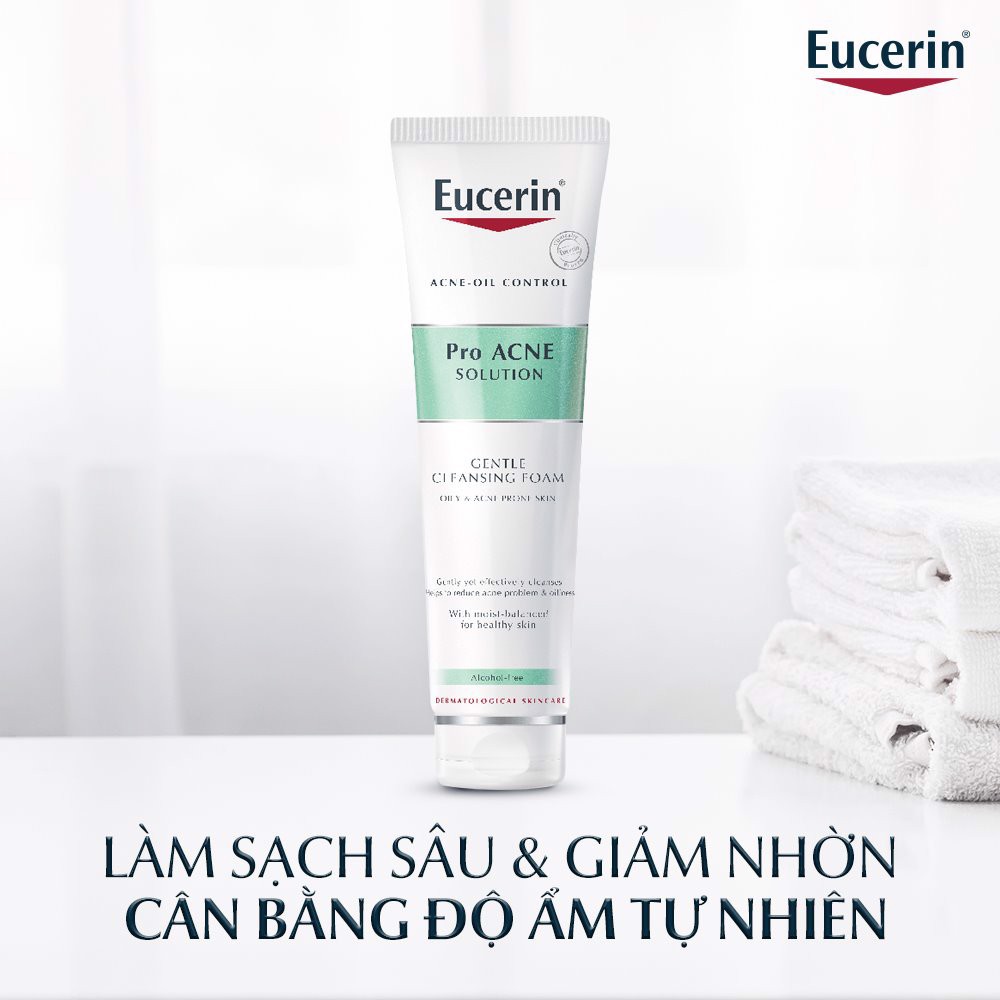 Sữa Rửa Mặt EucerinPro Acne Cleansing Foam Cho Da Mụn 150g