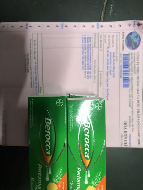 BEROCCA - GIẢM CĂNG THẲNG, MỆT MỎI, TĂNG ĐỀ KHÁNG,TUÝP 10 VIÊN SỦI