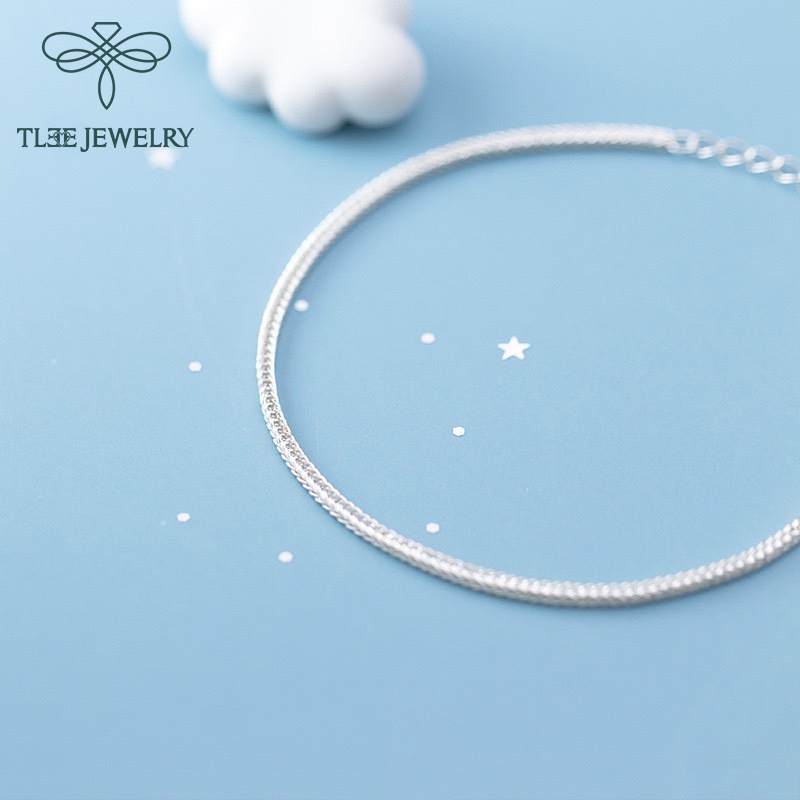 Lắc tay bạc nữ TLEE mắt kết cá tính basic TleeJewelry LT0104