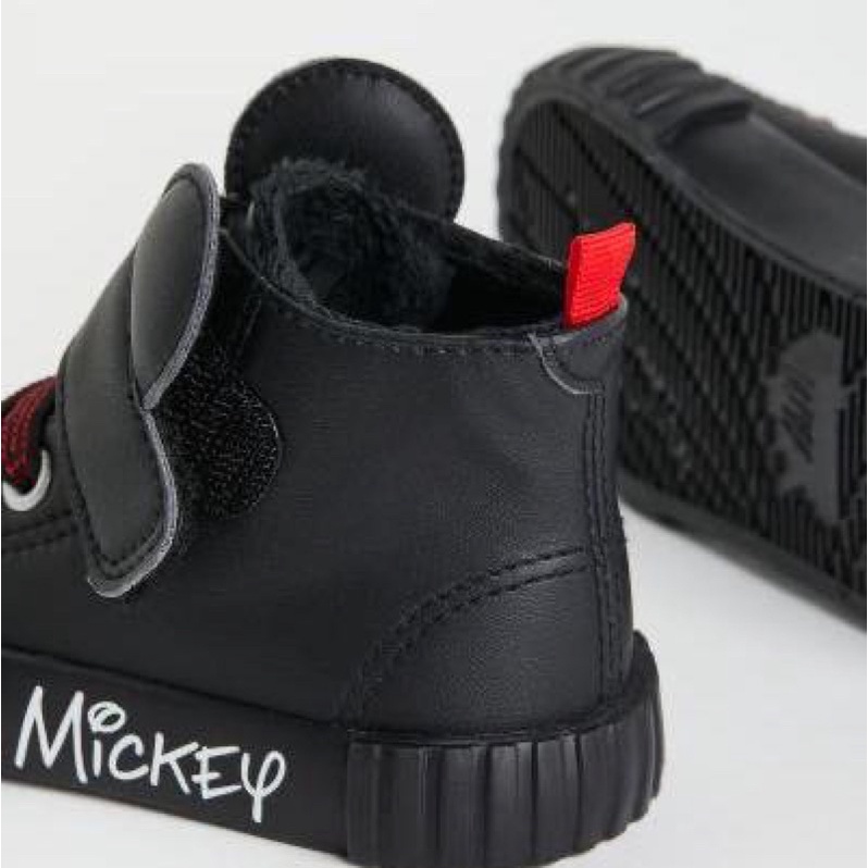 Giày Mickey đen H&M sz 18/19