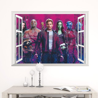 Miếng Dán Tường Hình Nhân Vật Phim Guardians Of The Galaxy 3D