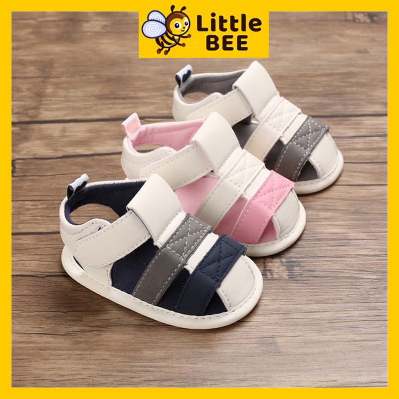 Dép tập đi cho bé, giày tập đi cho bé, đế mềm chống trơn, littlebee cao cấp.