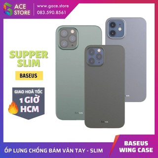 Ốp lưng siêu mỏng chống bám vân tay iPhone 12 Series Baseus Wing Case