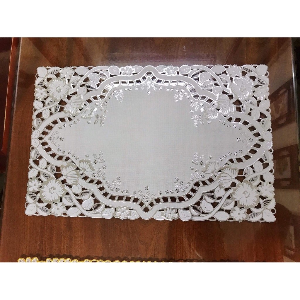 [SIÊU RẺ] Khăn trải bàn Ren Hoa 30x45cm - HÀNG ĐẸP❤️