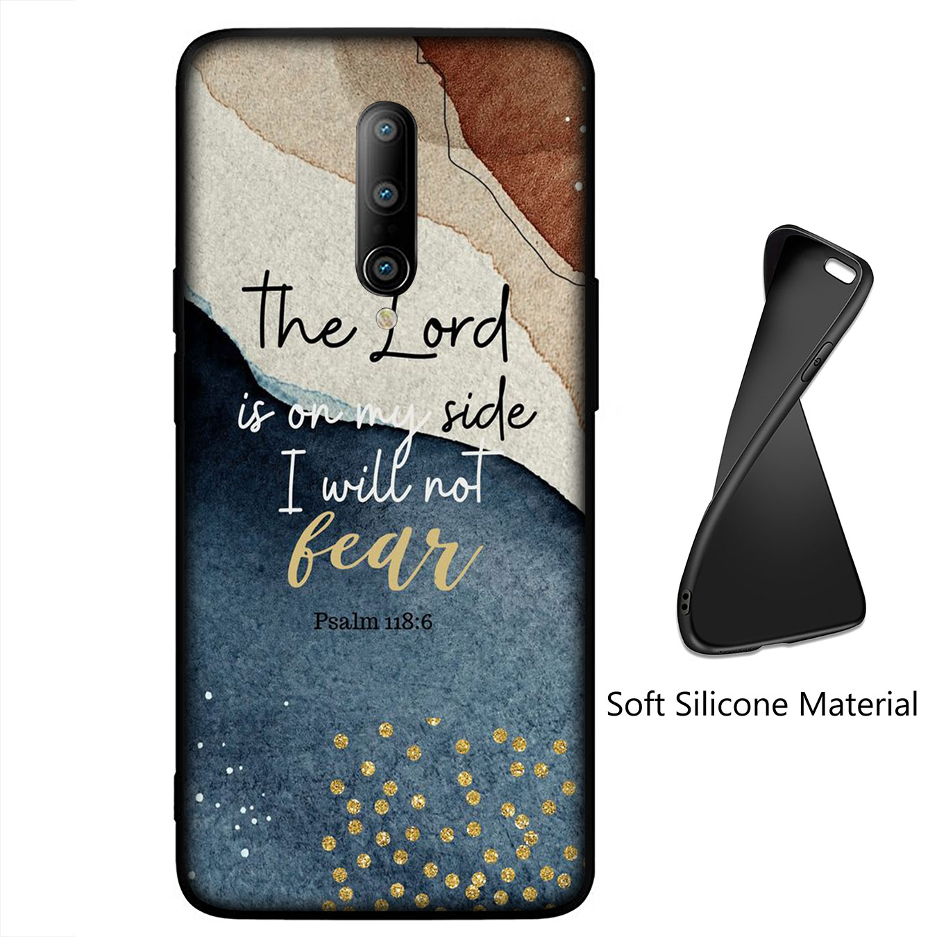 Samsung Galaxy A9 A8 A7 A6 Plus J8 2018 + A21S A70 M20 A6+ A8+ 6Plus Phone Case Soft Silicone Casing B93 Bible Verse